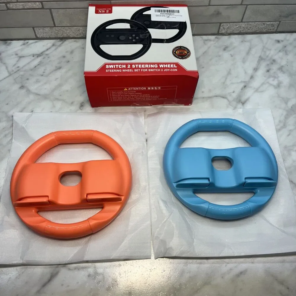 Nintendo Switch 2 Joy-Con Wheel Set (2-Pack) Racing Steering Wheel Attachments